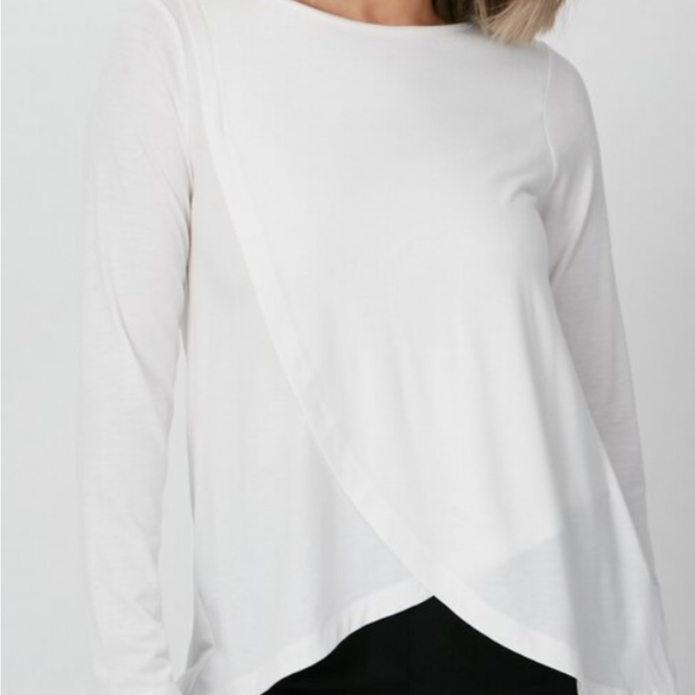 Diane Gilman DG2 Wrap long sleeve blouse S(oversized) Like New